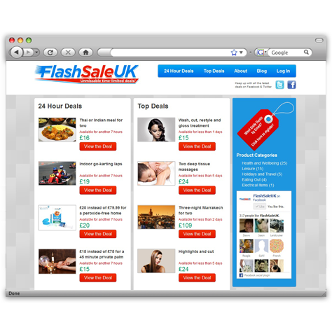 Flash Sale UK wordpress